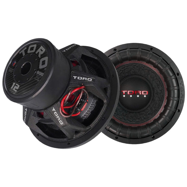 Two FIERCE12 Dual 4 Ohm Subwoofers | 1600 Watts RMS | 800w RMS Each
