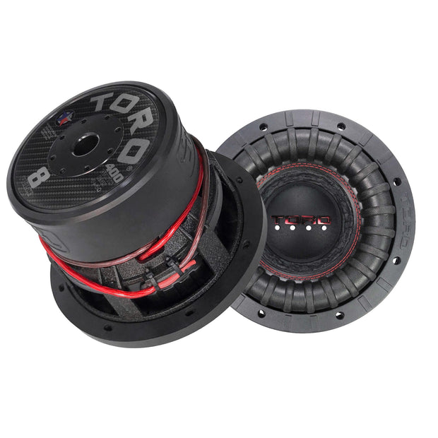Two FIERCE8 Dual 4 Ohm Subwoofers | 400 Watts RMS Each