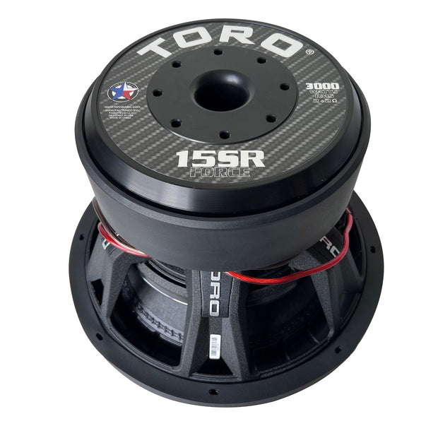 FORCE 15SR | 15 Inch 3000 Watts RMS / 6000w MAX - Dual 2 Ohm 4" V.C. Car Subwoofer