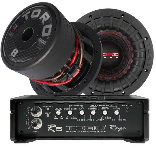 Two FORCE 8 SUBS + R5 AMPLIFIER @ 1Ω | 1600 Watts RMS