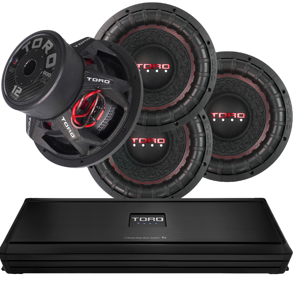 Car Bass Packages Subwoofer and Amplifier Bass Packages Toro Tech Audio TORO AUDIO