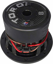 FORCE 8 | 8 Inch 800 Watts RMS / 1600w MAX - Dual 4 Ohm 2.5" V.C. Car Subwoofer